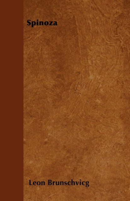 Book cover of: Spinoza. By: Leon Brunschvicg