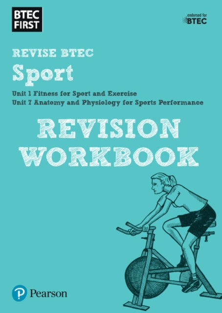 Book cover of: Pearson REVISE BTEC First in Sport Revision Workbook - for 2026, 2027 exams