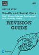 Book cover of: Pearson REVISE BTEC First in Health and Social Care Revision Guide inc online edition - for 2026, 2027 exams