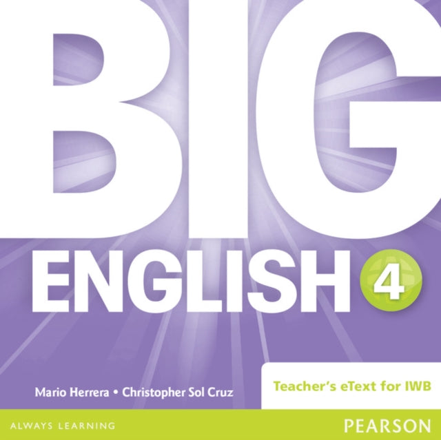 Book cover of: Big English 4 Teacher's eText CD-Rom. By: Mario Herrera