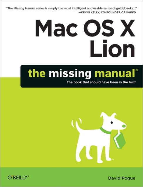 Book cover of: Mac OS X Lion: The Missing Manual. By: David Pogue