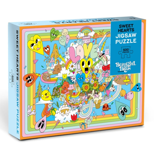 Book cover of: Sweet Hearts 500-Piece Jigsaw Puzzle