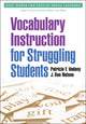 Book cover of: Vocabulary Instruction for Struggling Students. By: Patricia F. Vadasy