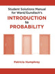 Book cover of: Student Solutions Manual for Introduction to Probability. By: Mark Ward
