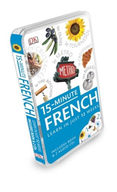 Book cover of: 15-minute French. By: DK Publishing