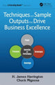 Book cover of: Techniques and Sample Outputs that Drive Business Excellence