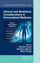 Book cover of: Clinical and Statistical Considerations in Personalized Medicine. By: Claudio Carini