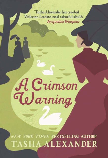 Book cover of: Crimson Warning. By: Tasha Alexander