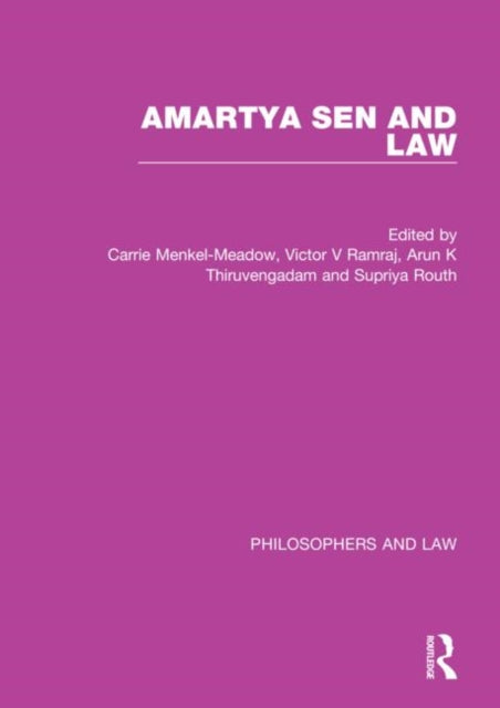 Book cover of: Amartya Sen and Law. By: Carrie Menkel-Meadow