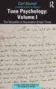 Book cover of: Tone Psychology: Volume I. By: Carl Stumpf