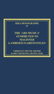 Book cover of: 'Ars musica' Attributed to Magister Lambertus/Aristoteles. By: Christian Meyer
