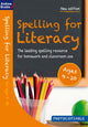 Book cover of: Spelling for Literacy for ages 9-10. By: Andrew Brodie