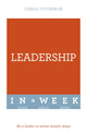 Book cover of: Leadership In A Week. By: Carol O'Connor