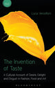 Book cover of: Invention of Taste. By: Luca Vercelloni