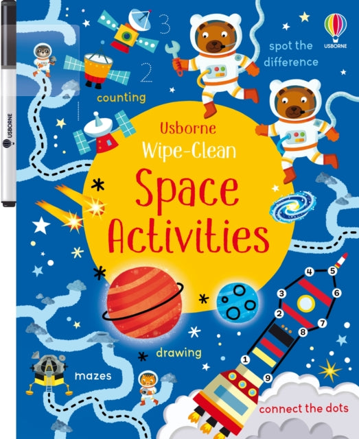Book cover of: Wipe-Clean Space Activities. By: Kirsteen Robson