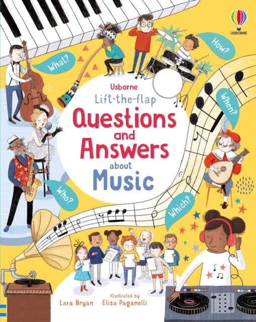 Book cover of: Lift-the-flap Questions and Answers About Music. By: Lara Bryan