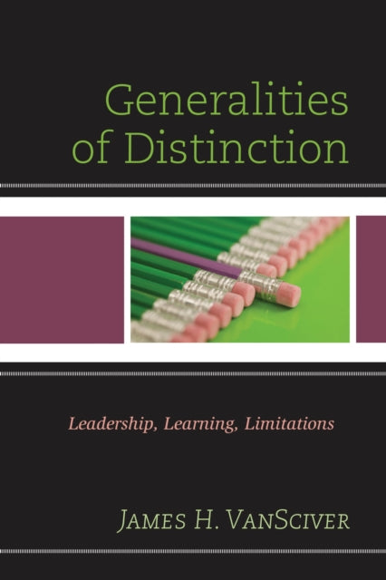 Book cover of: Generalities of Distinction. By: James H. Vansciver