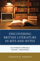 Book cover of: Discovering British Literature in Bits and Bytes. By: Carolyn M. Johnson