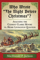 Book cover of: Who Wrote "The Night Before Christmas"?. By: MacDonald P. Jackson
