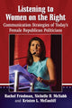 Book cover of: Listening to Women on the Right. By: Rachel Friedman
