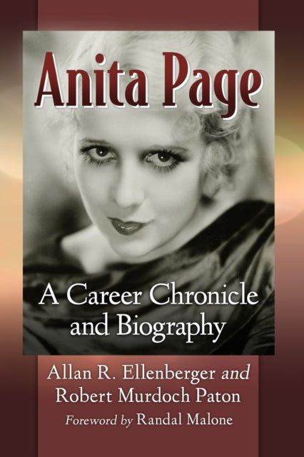 Book cover of: Anita Page. By: Allan R. Ellenberger