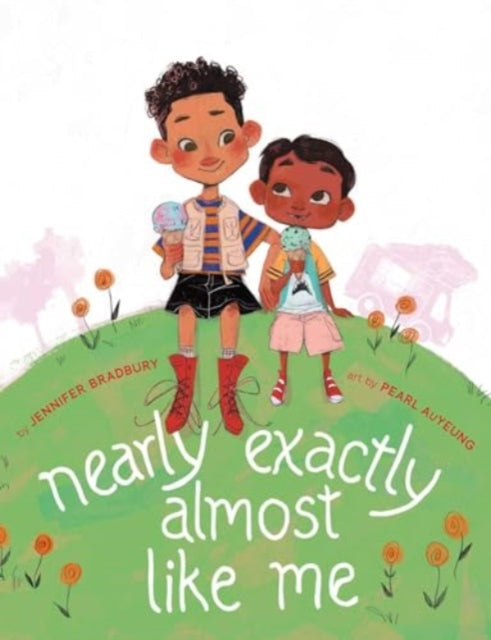 Book cover of: Nearly Exactly Almost Like Me. By: Jennifer Bradbury