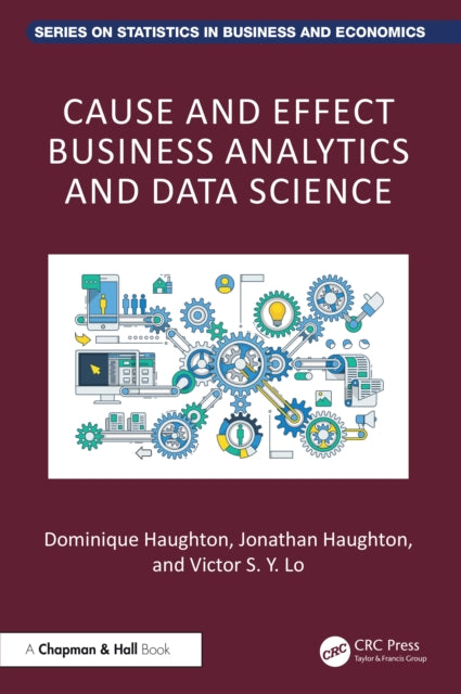 Book cover of: Cause and Effect Business Analytics and Data Science. By: Dominique Haughton