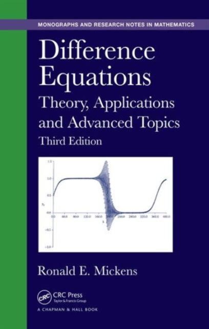 Book cover of: Difference Equations. By: Ronald E. Mickens