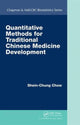 Book cover of: Quantitative Methods for Traditional Chinese Medicine Development. By: Shein-Chung Chow