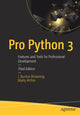 Book cover of: Pro Python 3. By: J. Burton Browning