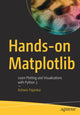 Book cover of: Hands-on Matplotlib. By: Ashwin Pajankar