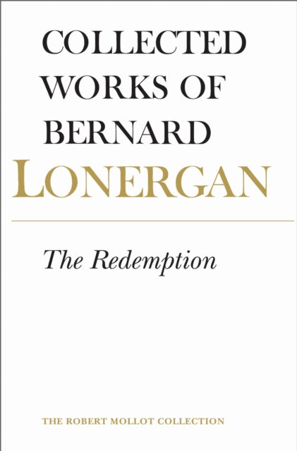 Book cover of: Redemption. By: Bernard Lonergan