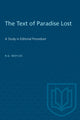Book cover of: Text of Paradise Lost. By: MOYLES