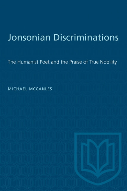 Book cover of: Jonsonian Discriminations. By: MCCANLES