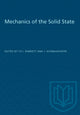 Book cover of: Mechanics of the Solid State. By: Schwaighofer RIMROTT
