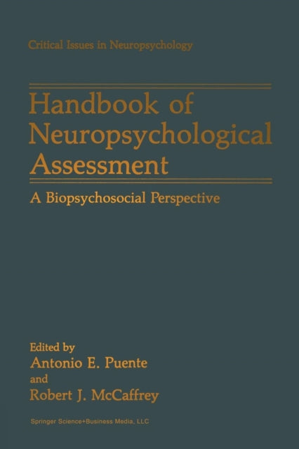 Book cover of: Handbook of Neuropsychological Assessment. By: Antonio E. Puente