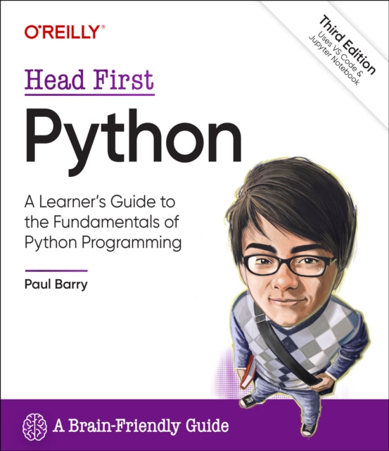 Book cover of: Head First Python. By: Paul Barry