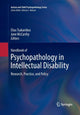 Book cover of: Handbook of Psychopathology in Intellectual Disability. By: Elias Tsakanikos
