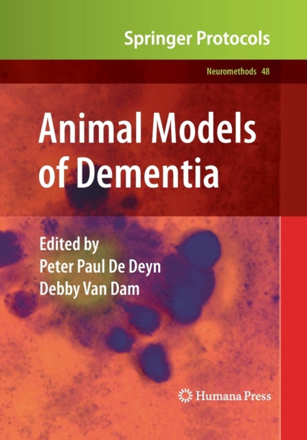 Book cover of: Animal Models of Dementia. By: Peter Paul De Deyn