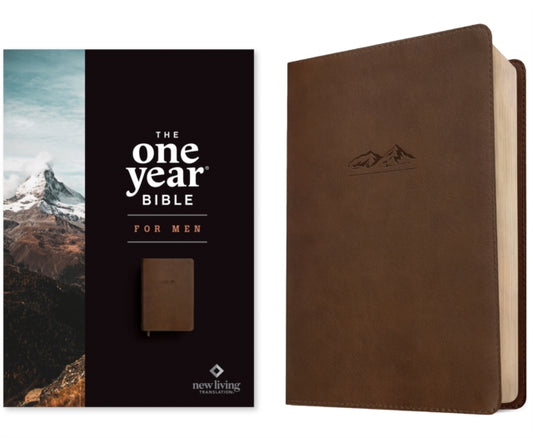 Book cover of: NLT The One Year Bible for Men, Rustic Brown