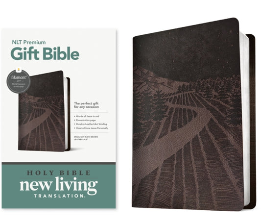 Book cover of: NLT Premium Gift Bible, Filament Enabled, Brown. By: Tyndale