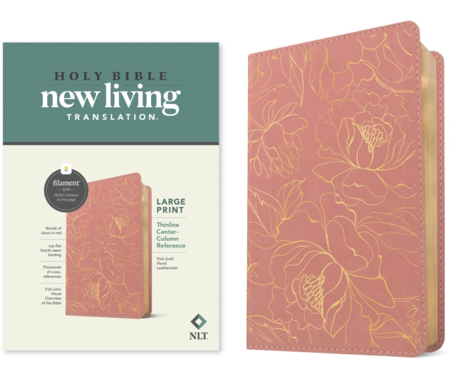 Book cover of: NLT Large Print Thinline Center-Column Reference Bible