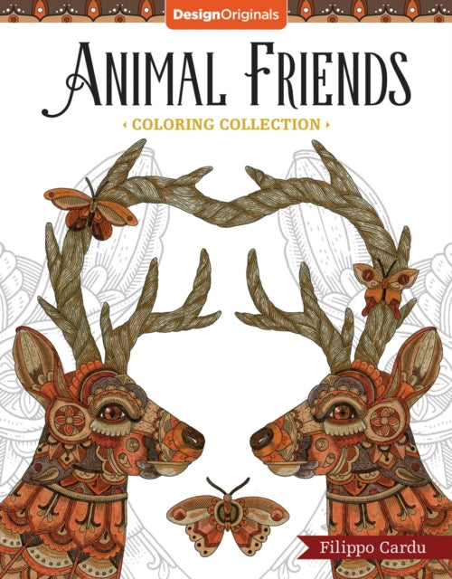 Book cover of: Animal Friends (Filippo Cardu Coloring Collection). By: Filippo Cardu