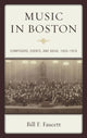 Book cover of: Music in Boston. By: Bill F. Faucett