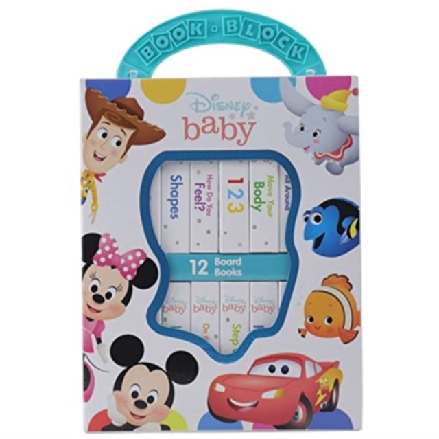 Book cover of: Disney Baby: 12 Board Books. By: PI Kids