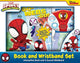 Book cover of: Disney Junior Marvel Spidey and His Amazing Friends: Go-Webs-Go! Book and 5-Sound Wristband Set. By: PI Kids