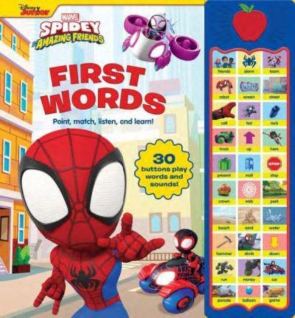 Book cover of: Apple Spidey & His  Amazing Friends First Words. By: PI Kids