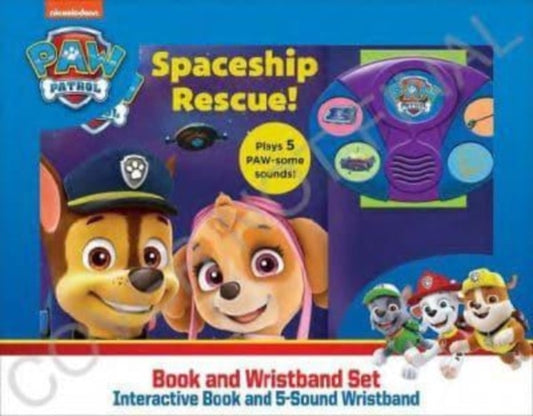 Book cover of: Nickelodeon Paw Patrol Book And Wristband Sound Book Set. By: PI Kids