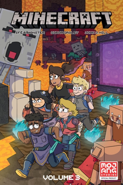 Book cover of: Minecraft Volume 3 (Graphic Novel). By: SfÈ R. Monster