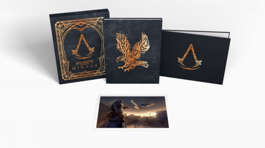 Book cover of: Art of Assassin's Creed Mirage (Deluxe Edition). By: Rick Barba